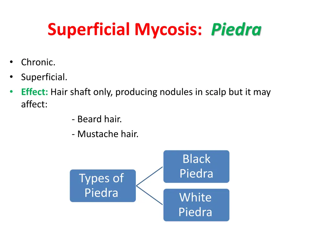 superficial mycosis piedra