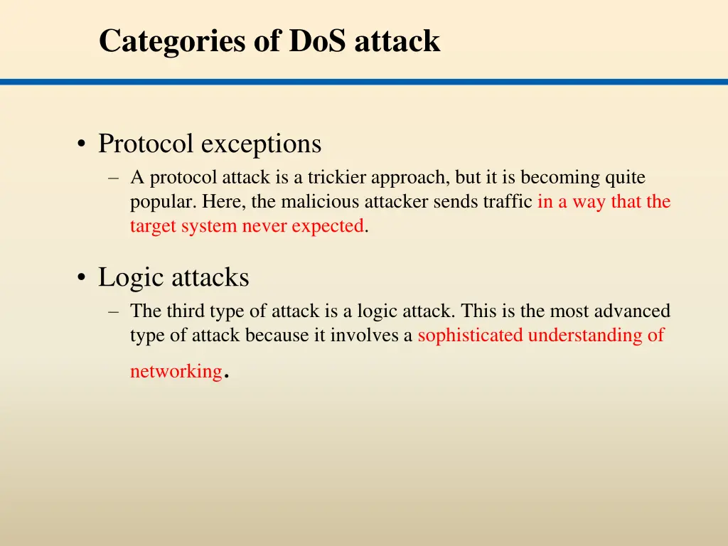 categories of dos attack 1