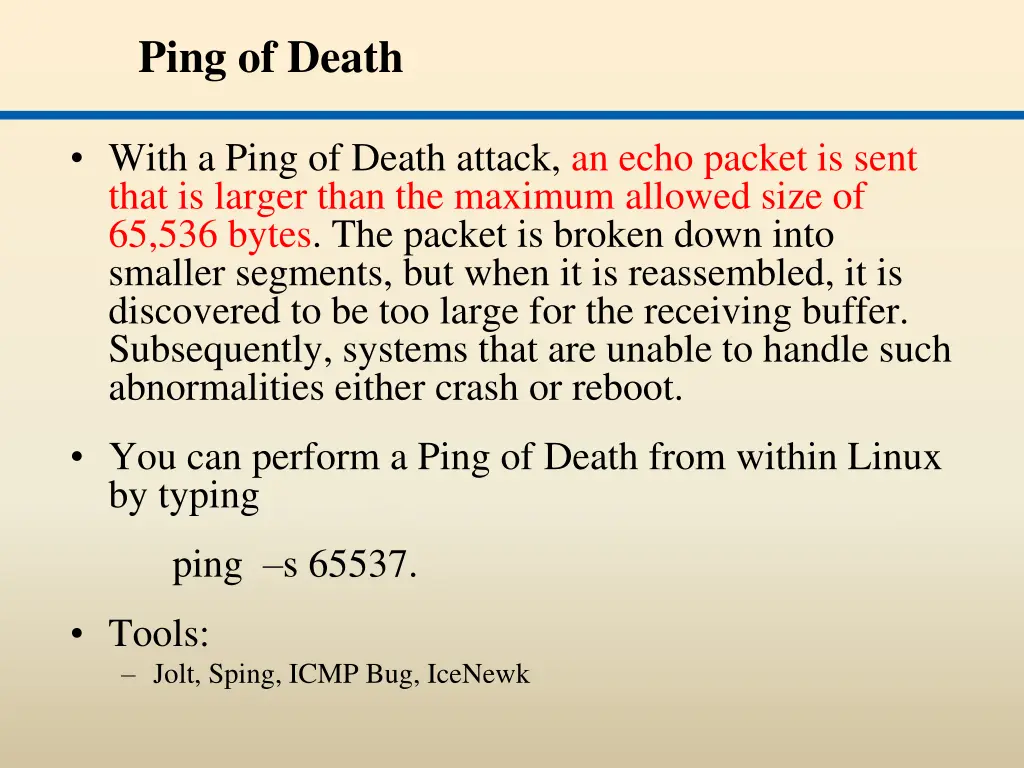 ping of death