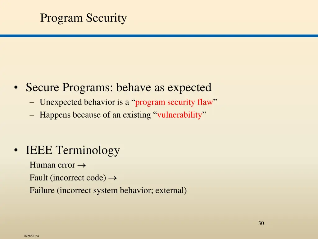 program security