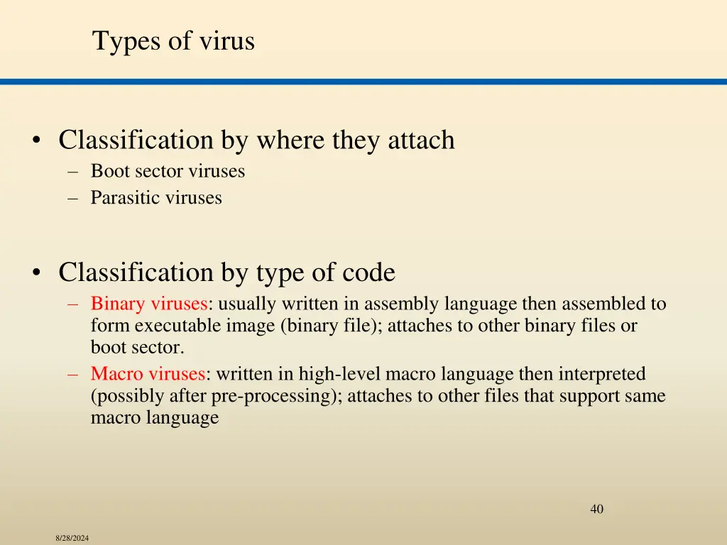 types of virus