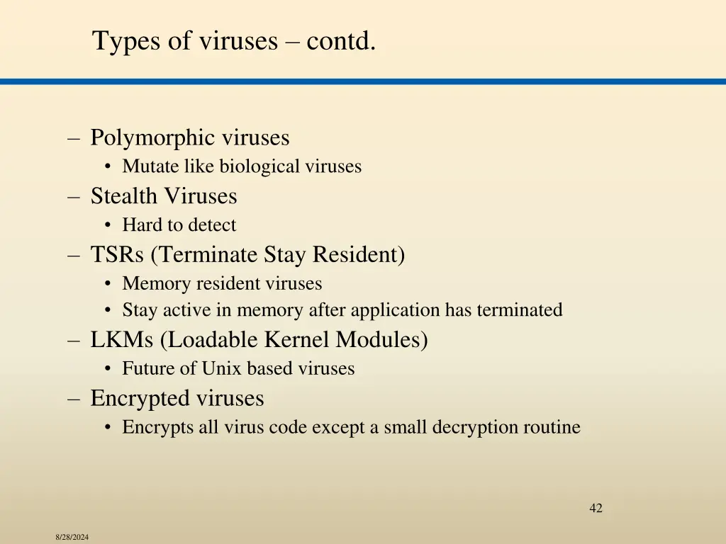 types of viruses contd 1