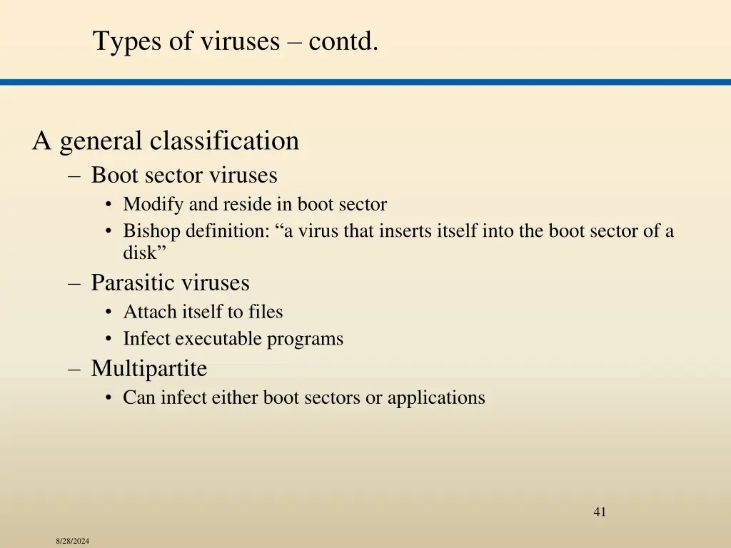 types of viruses contd