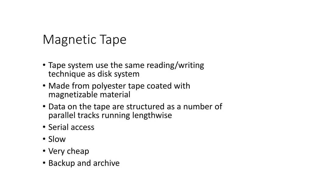 magnetic tape