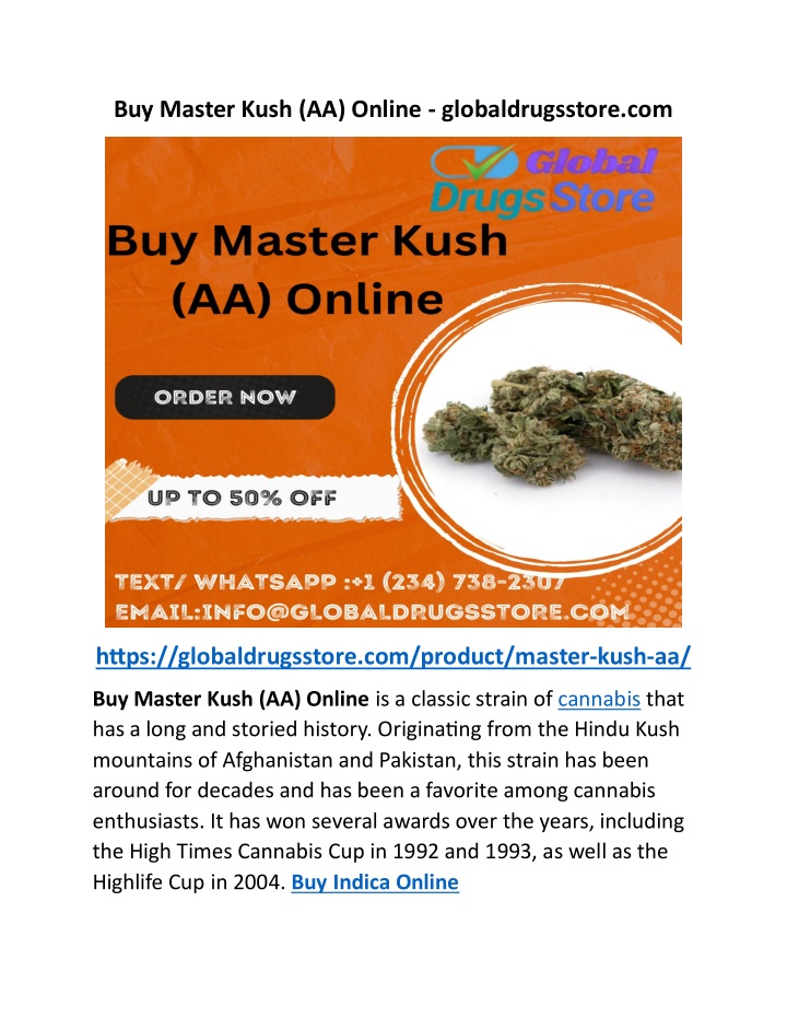 buy master kush aa online globaldrugsstore com