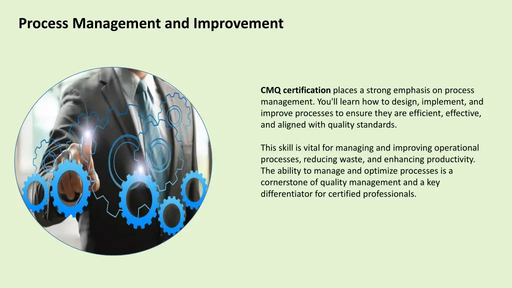 process management and improvement