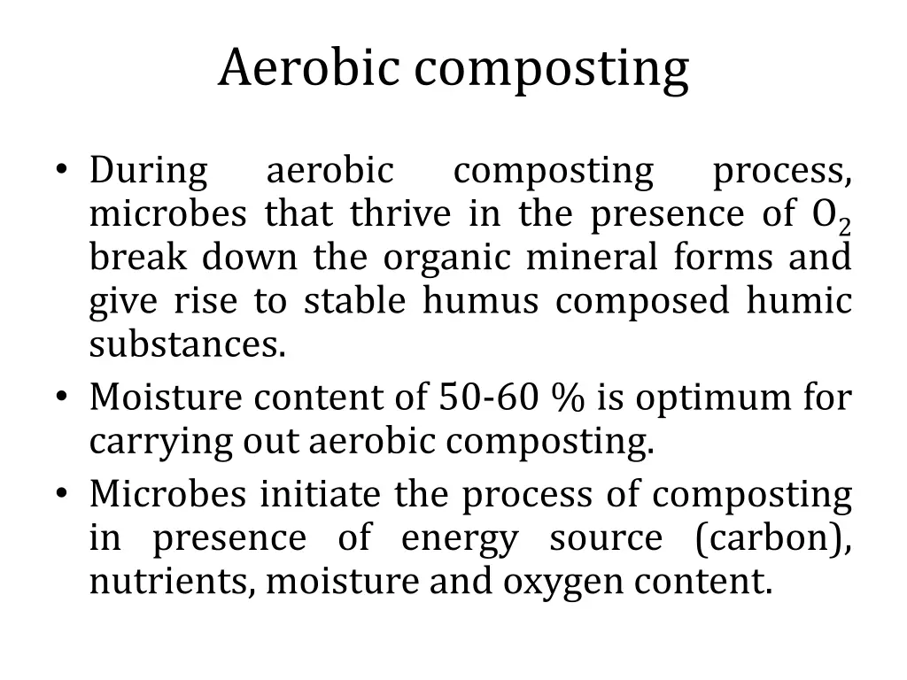 aerobic composting