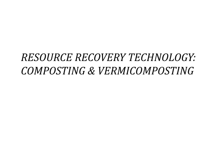 resource recovery technology composting