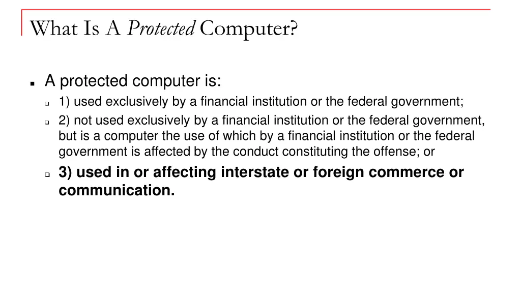 what is a protected computer