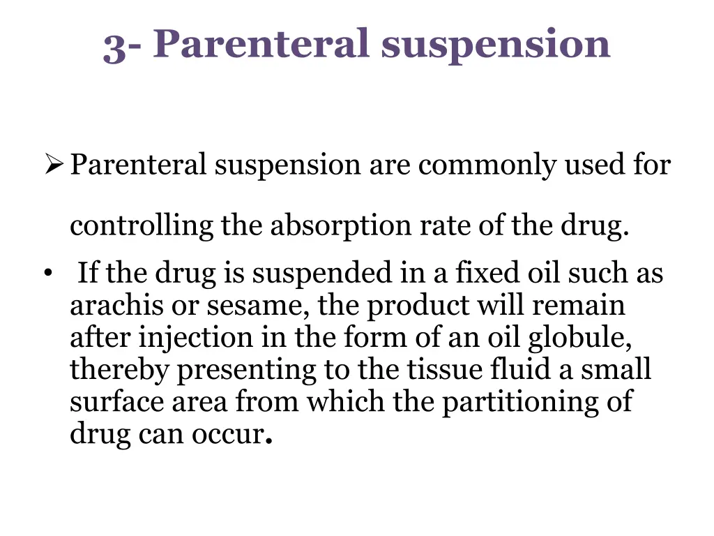 3 parenteral suspension