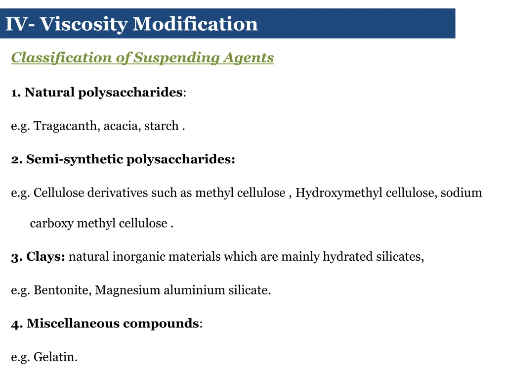 iv viscosity modification 1