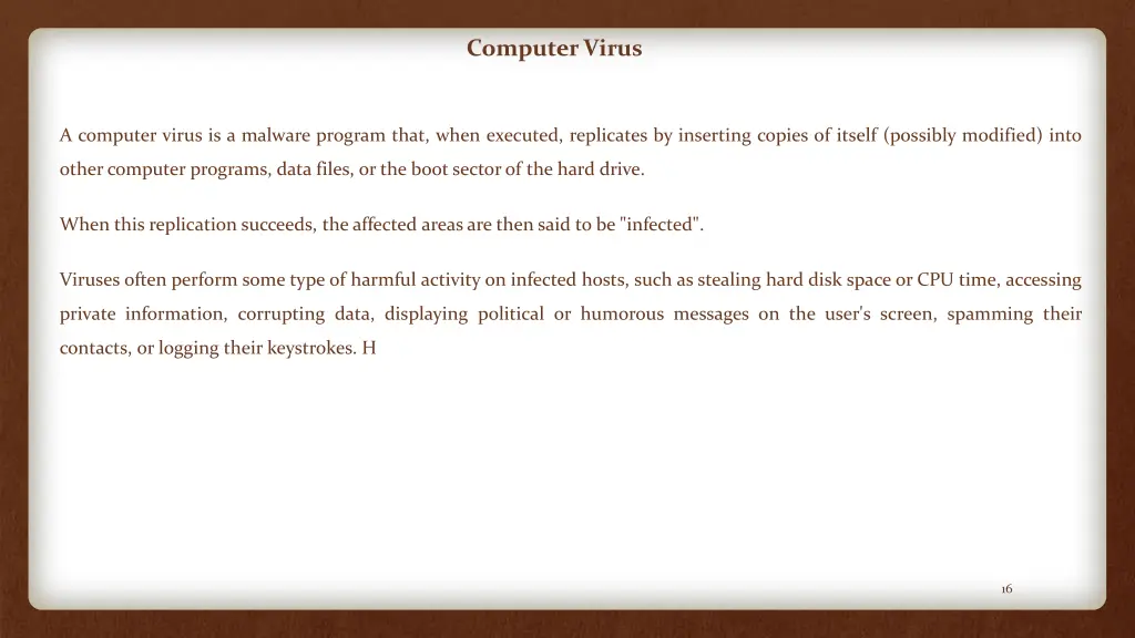 computer virus