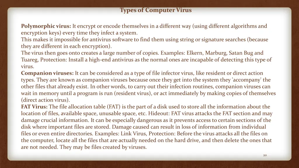 types of computer virus 3