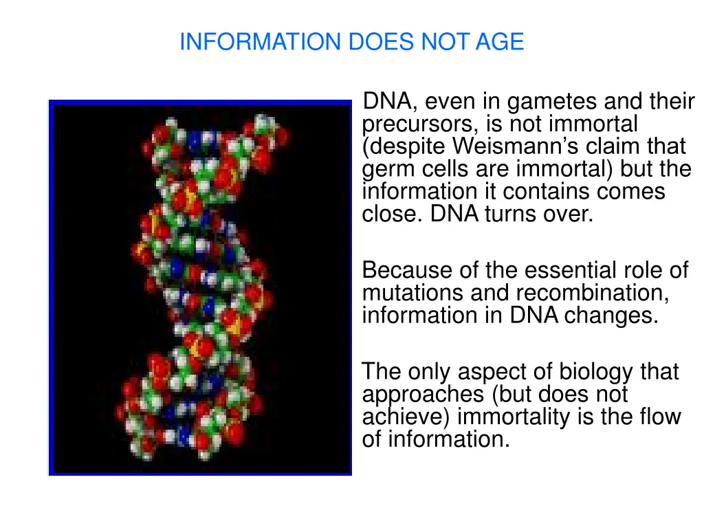 information does not age