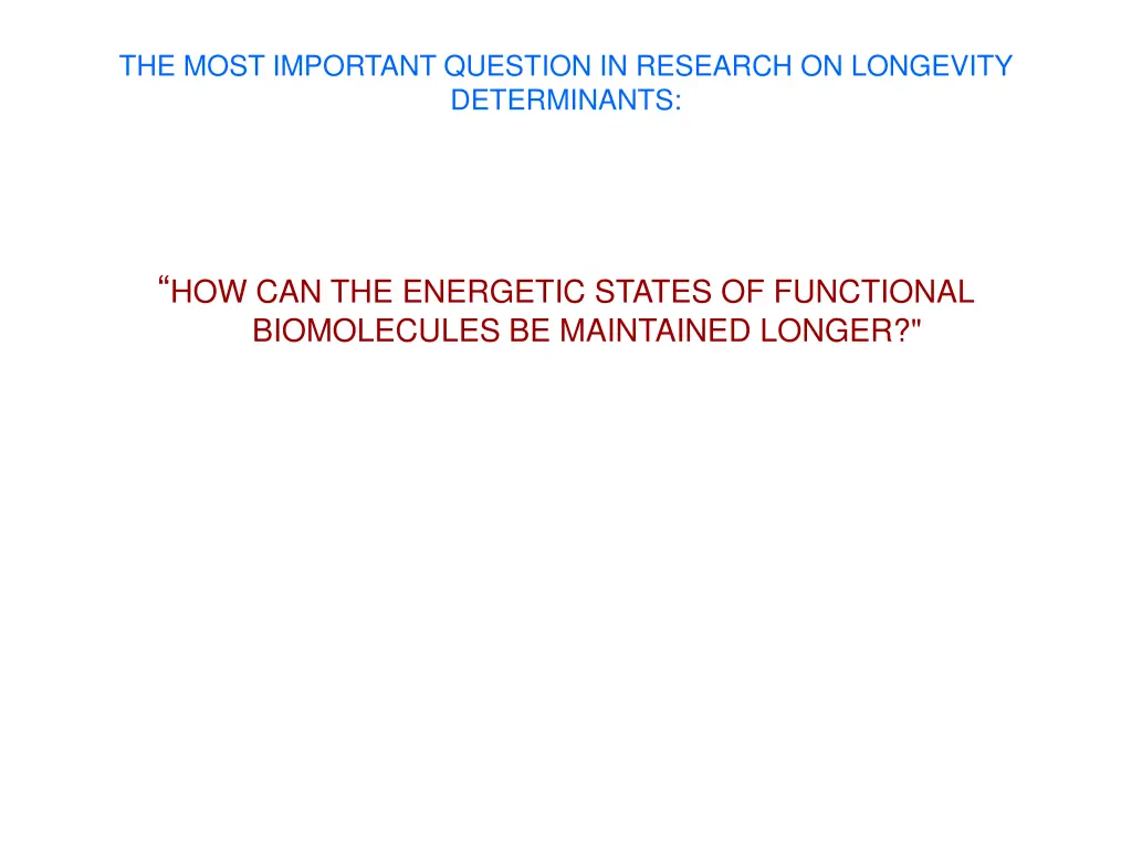 the most important question in research