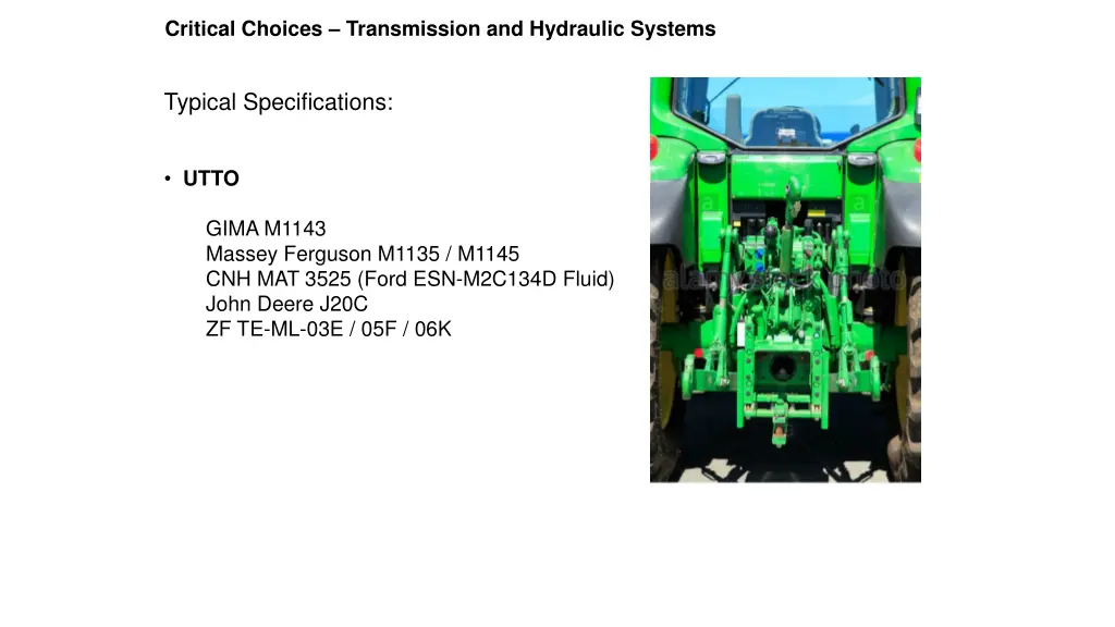 critical choices transmission and hydraulic 1