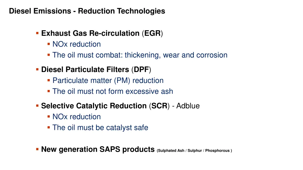 diesel emissions reduction technologies