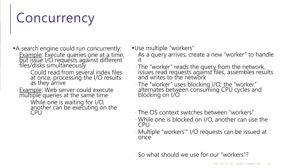 concurrency