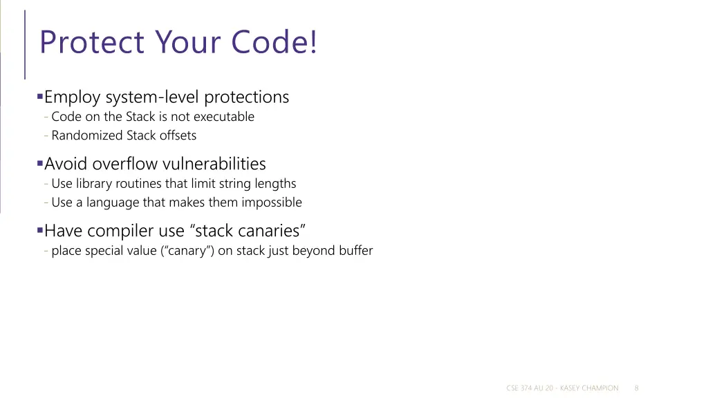 protect your code