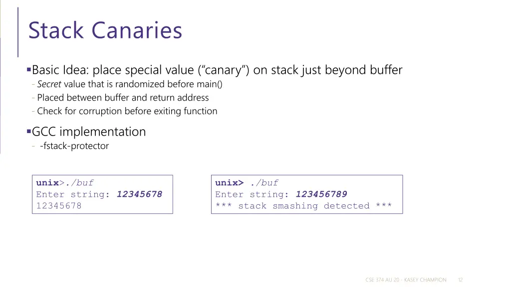 stack canaries