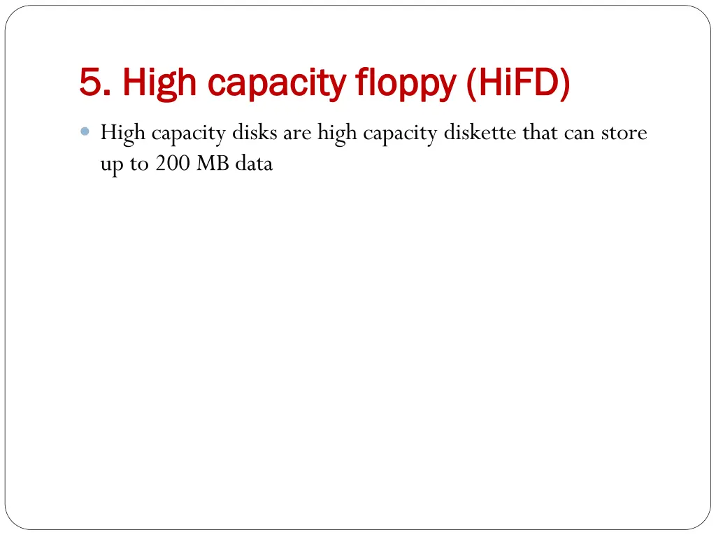 5 high capacity floppy 5 high capacity floppy hifd