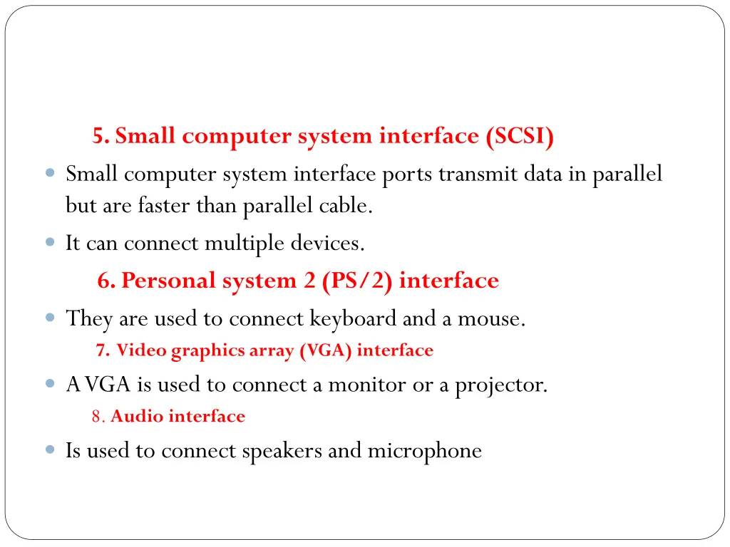 5 small computer system interface scsi small