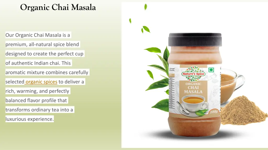 organic chai masala