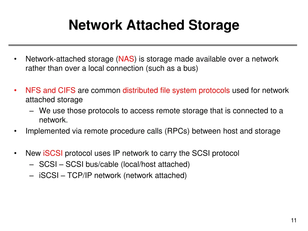 network attached storage