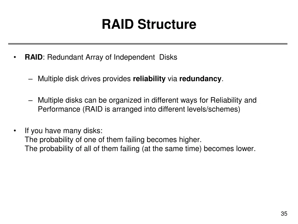 raid structure