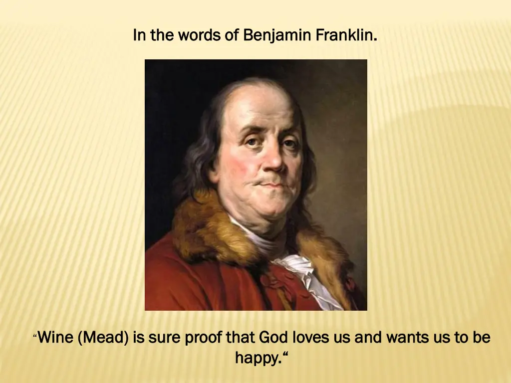 in the words of benjamin franklin in the words