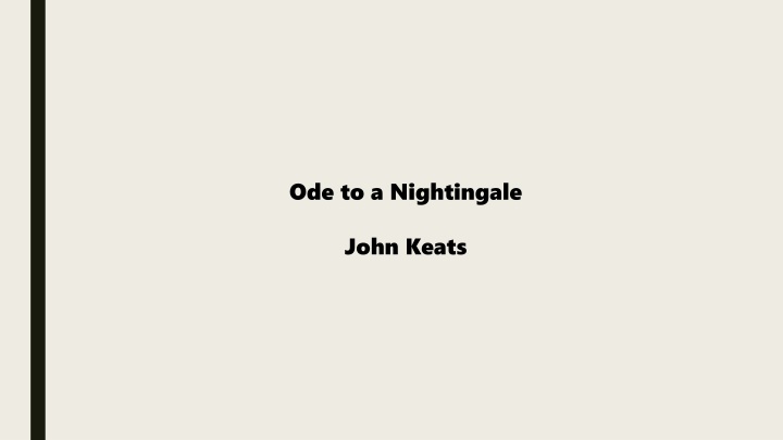 ode to a nightingale