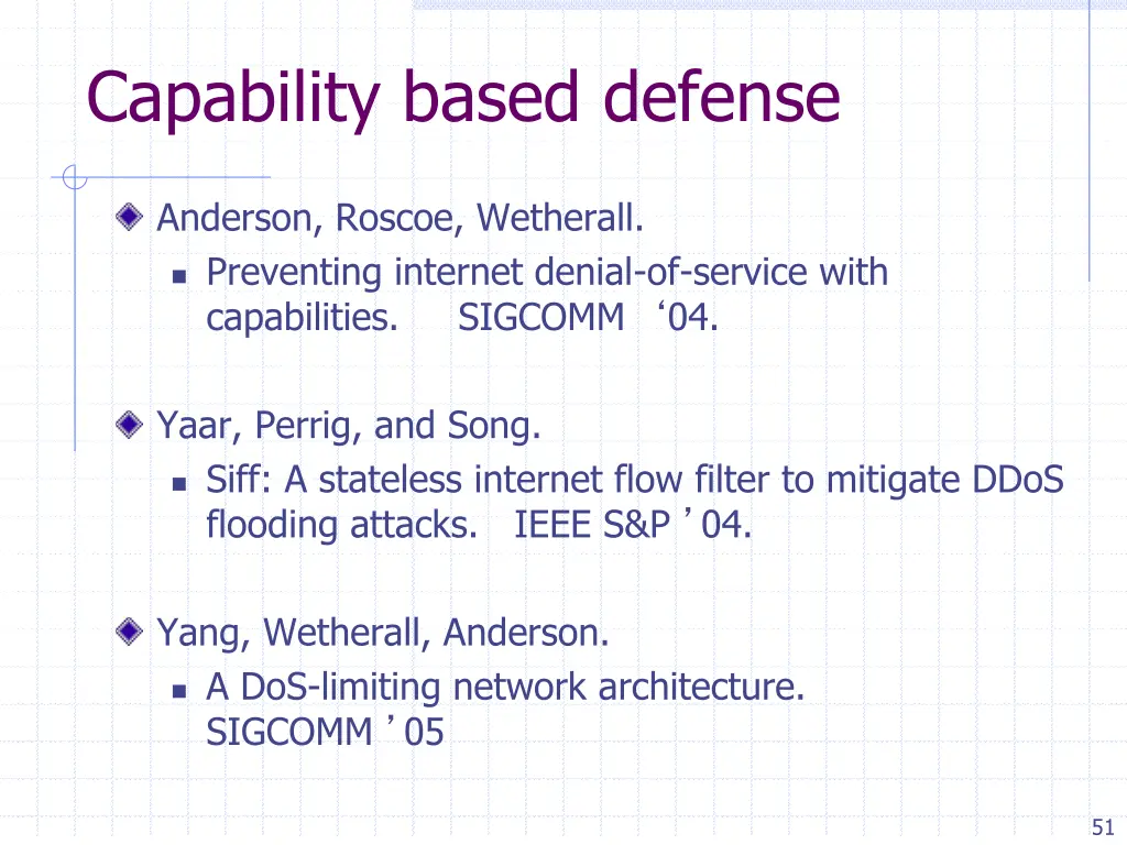 capability based defense 1