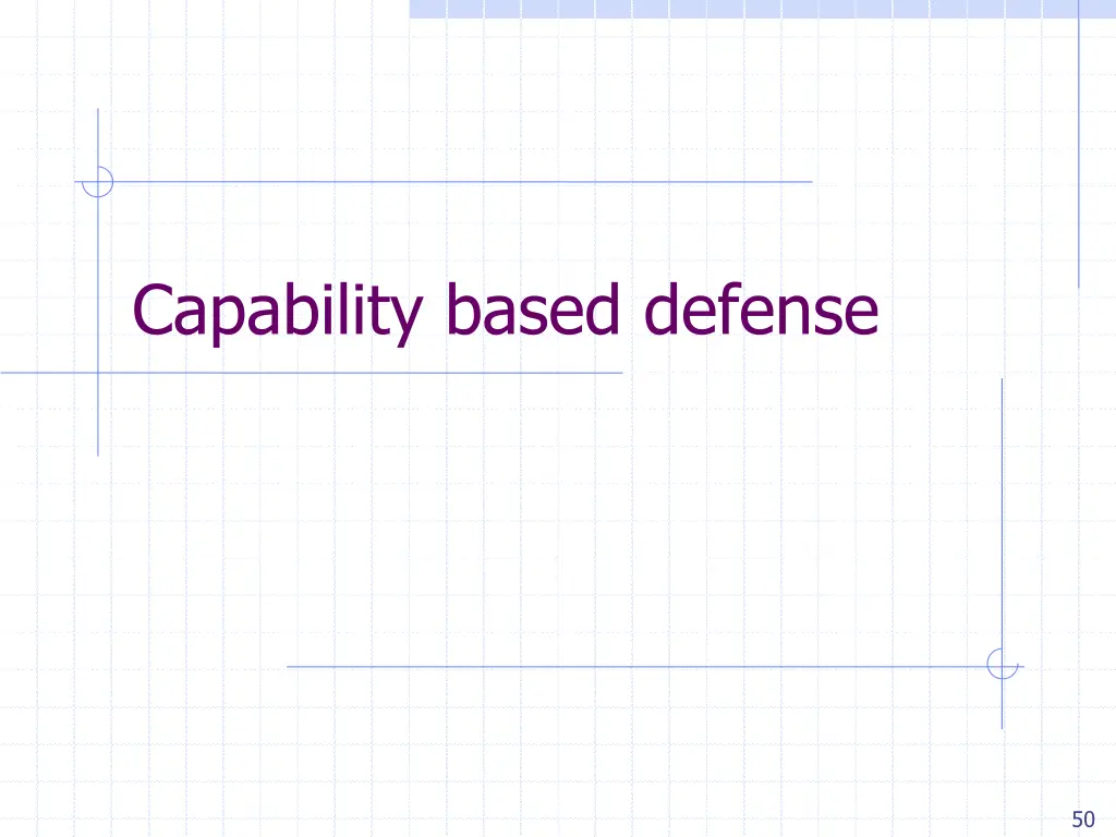 capability based defense