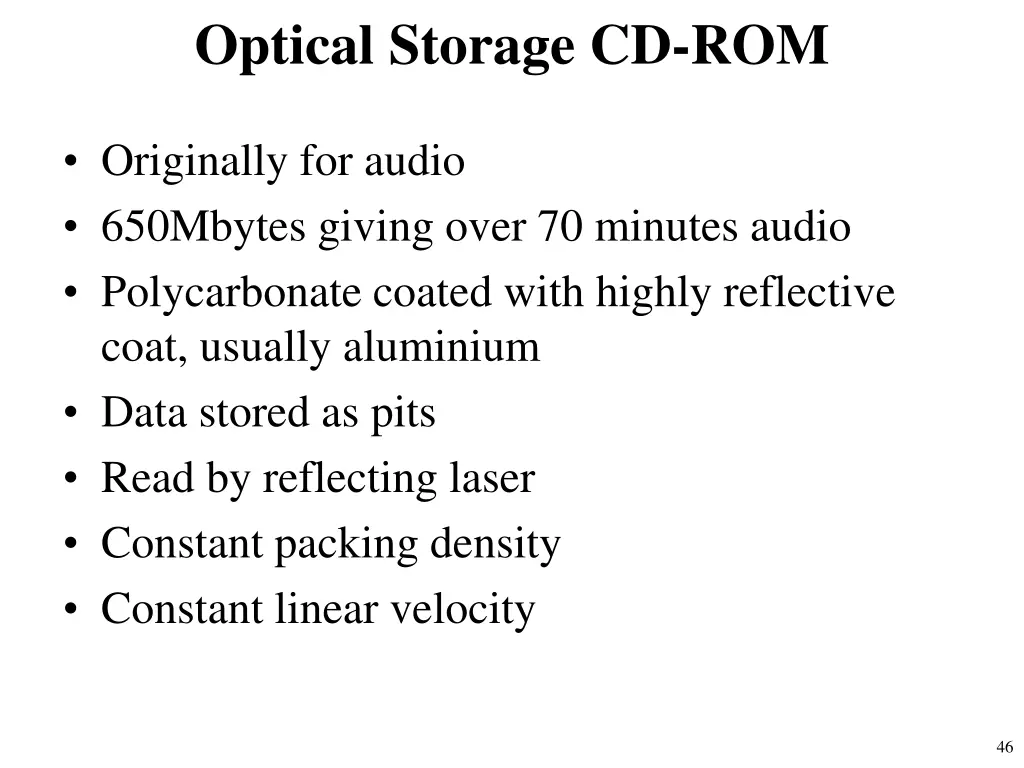 optical storage cd rom