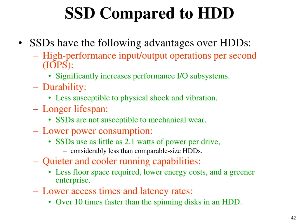 ssd compared to hdd