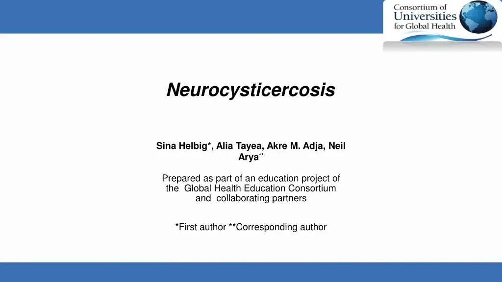 neurocysticercosis