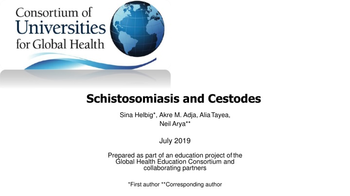 schistosomiasis and cestodes