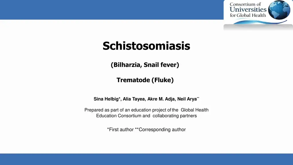 schistosomiasis