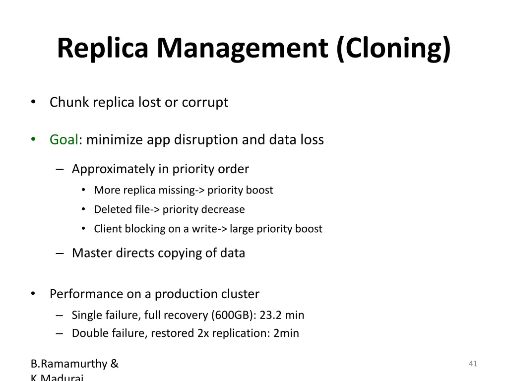 replica management cloning