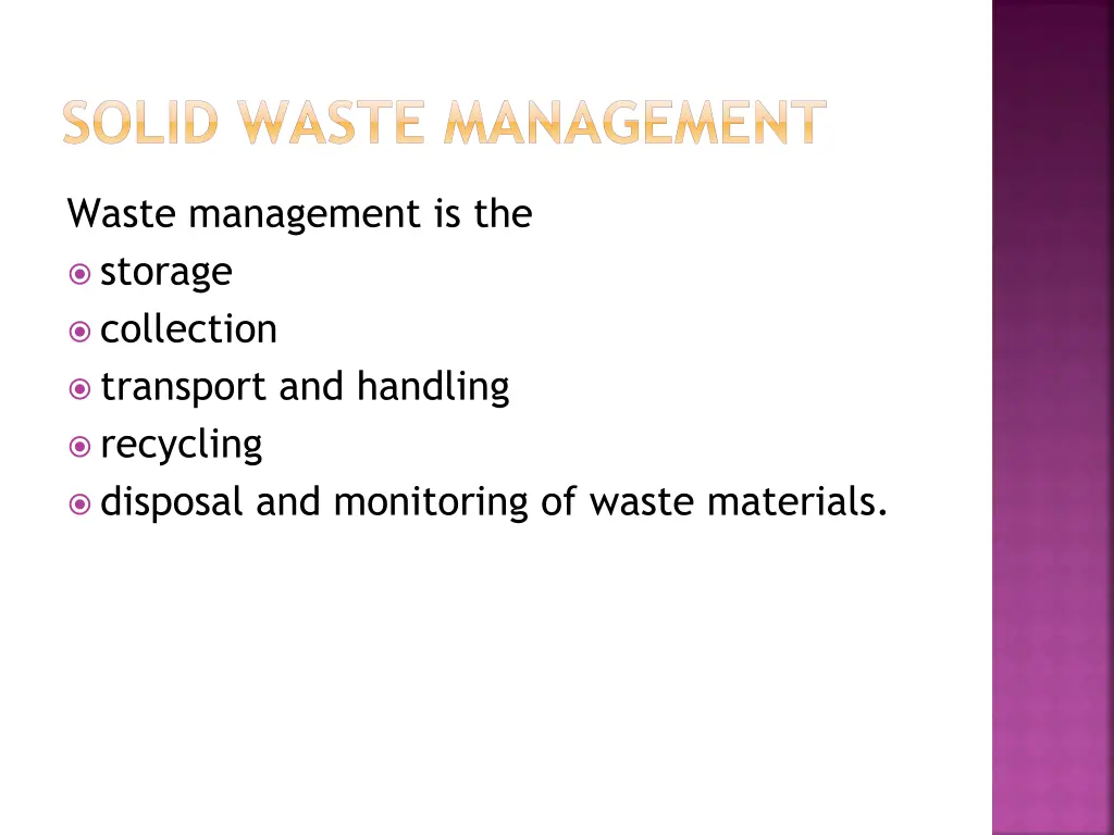 solid waste management 1