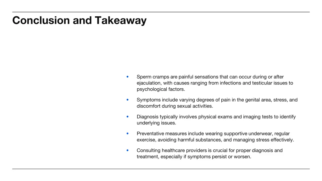 conclusion and takeaway