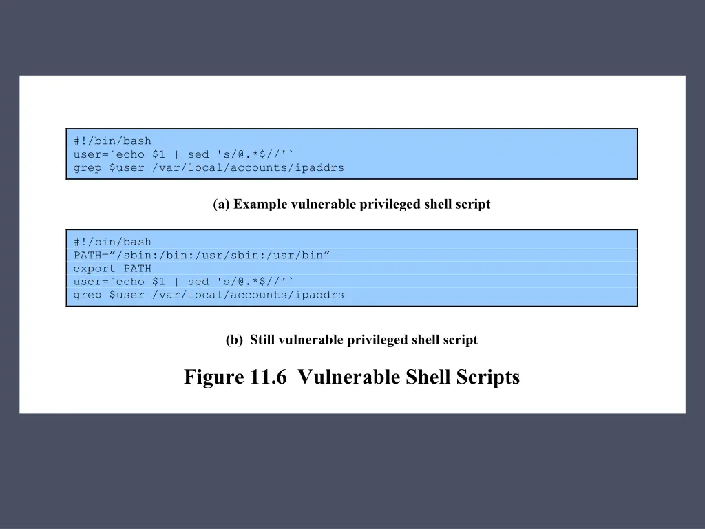 bin bash user echo 1 sed s @ grep user var local