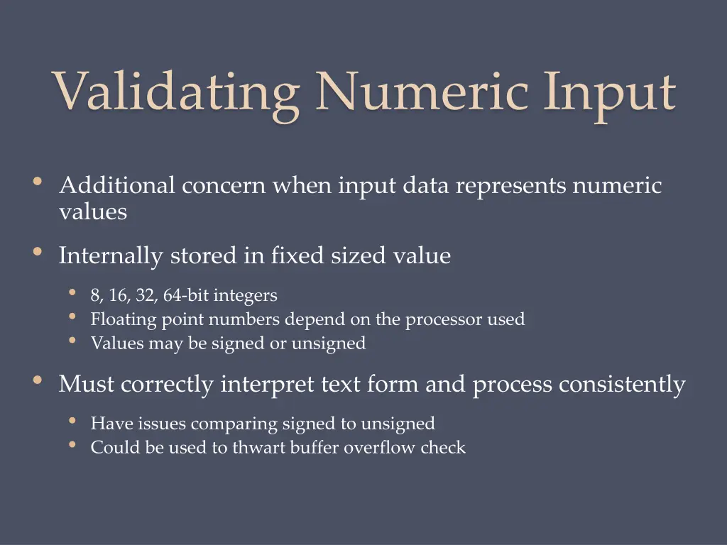 validating numeric input