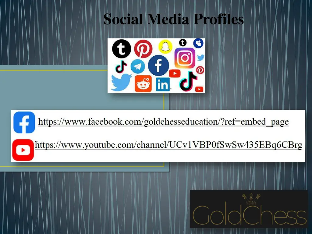 social media profiles