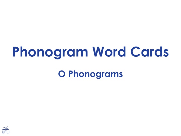 phonogram word cards