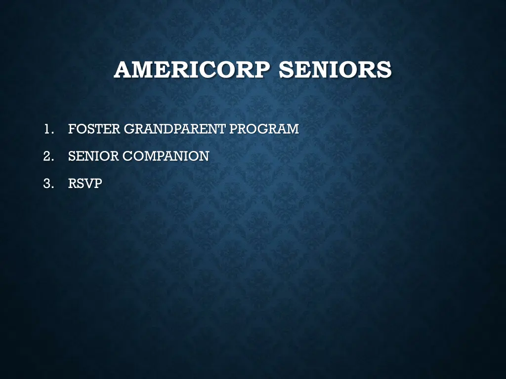 americorp seniors