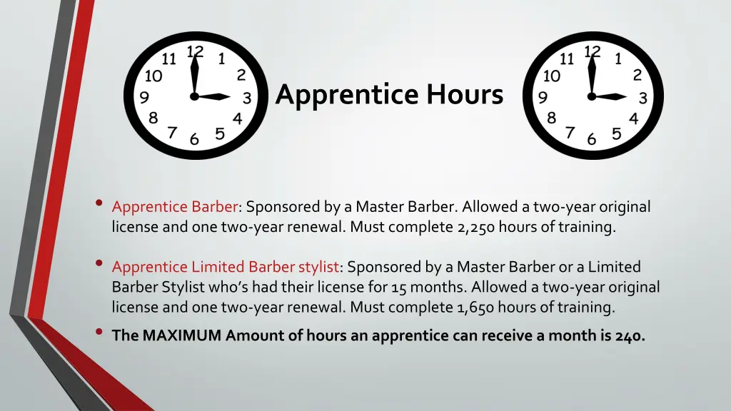 apprentice hours