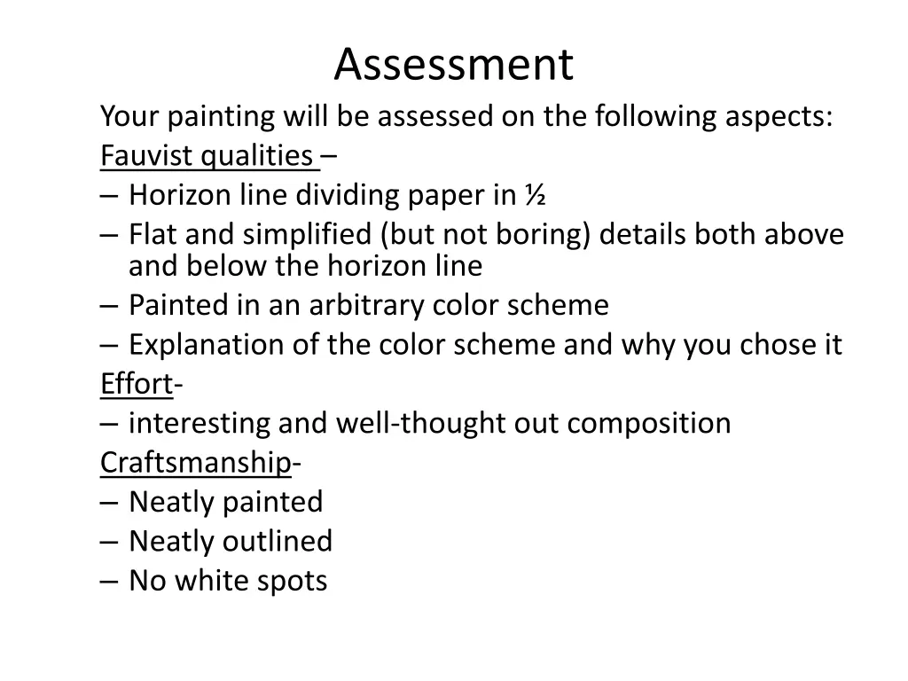 assessment