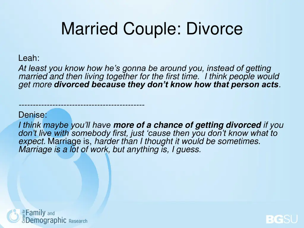 married couple divorce