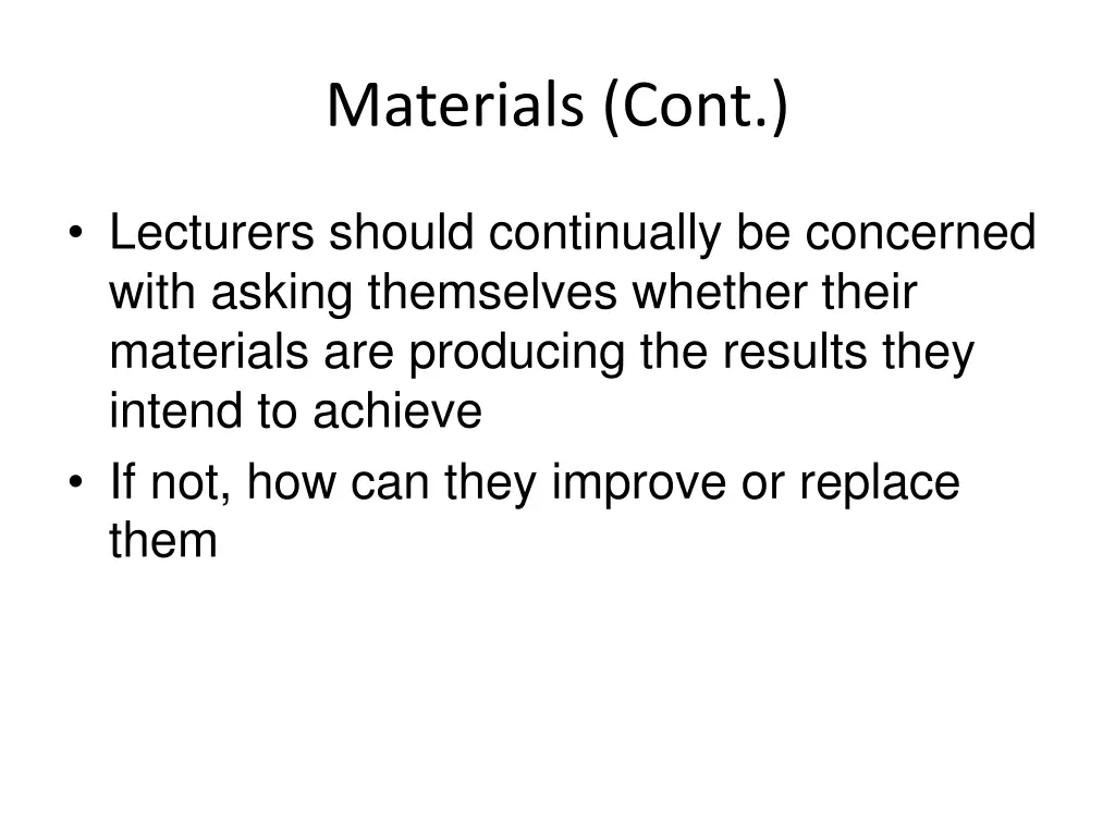 materials cont 1